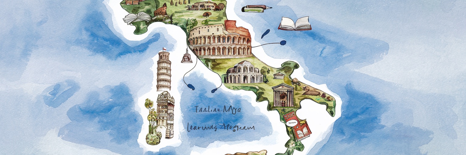 12-week Italian learning program